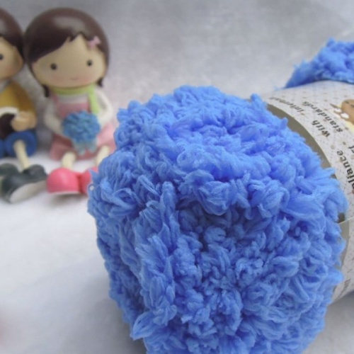 terry towel yarn blue