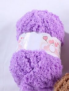 terry towel yarn lilac