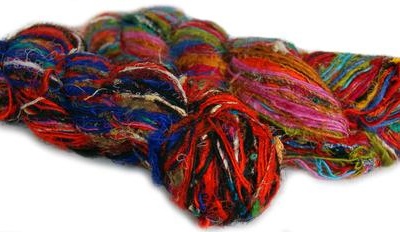 Sari-spun-yarn