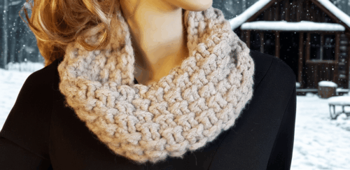 Easy Textured Cowl Crochet Pattern - Image 2