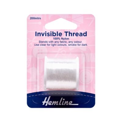 Hemline Hangsell Invisible Thread 200m, Clear