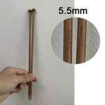 5.5mm bamboo straight + plastic yarn ndle +$4.95