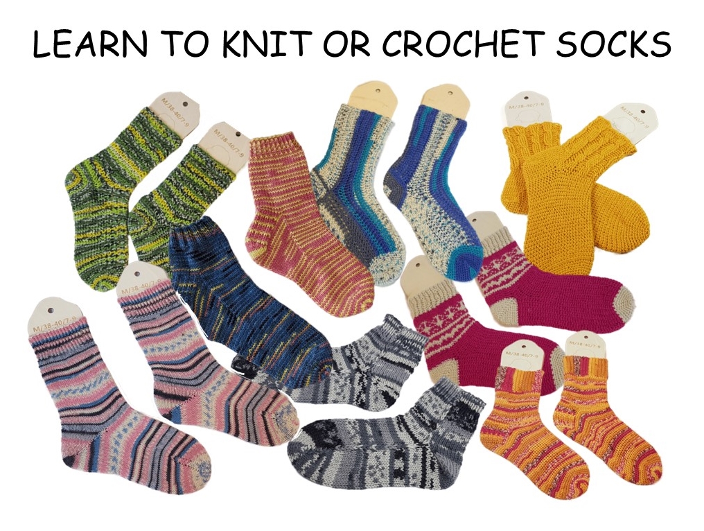 Learn to Knit or Crochet Socks