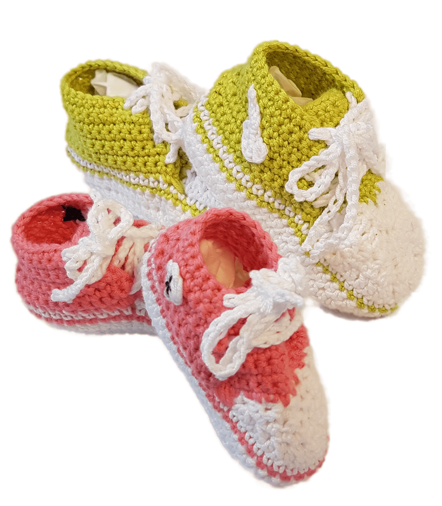 Crochet pattern baby shoes booties, leopard print sneakers –  CrochetClubStore
