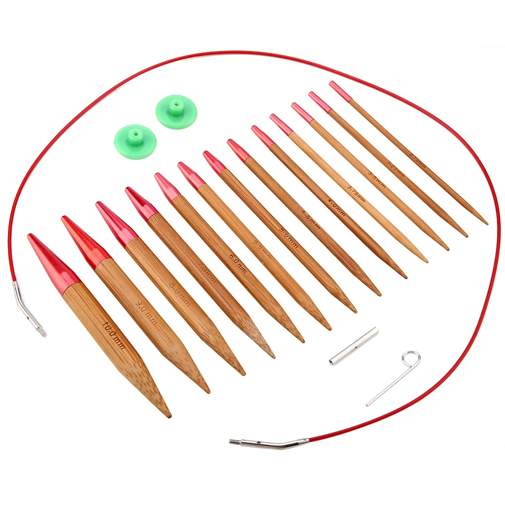 Bamboo Interchangeable Knitting Needle Set with free shipping - Image 4