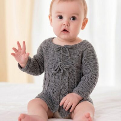 Baby Cabled Cardigan Crochet E-Pattern