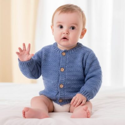 Easy Knit Baby Toddler Cardigan Pattern