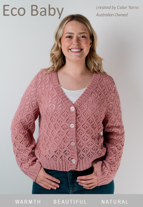 Floral Cardigan Knitting E-Pattern