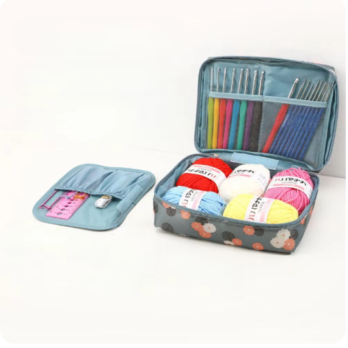 Crochet Hook & Yarn Storage Travel Bag