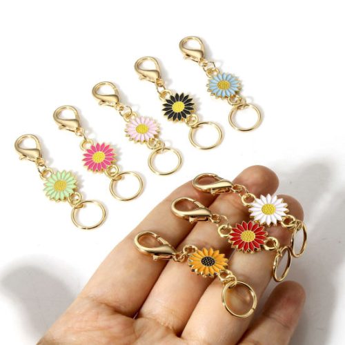 Knitting\Crochet Stitch Markers Daisy 9 pack