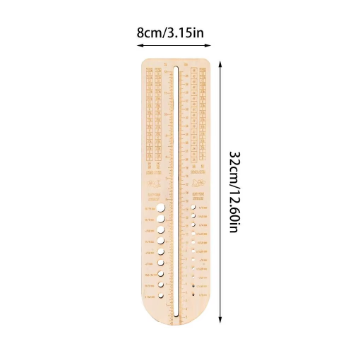 Multifunction Wood Sock Ruler - Image 7