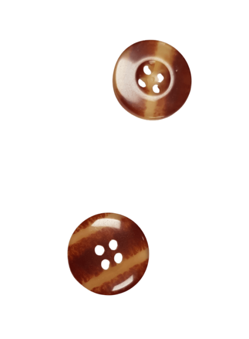 Tortoise Shell Styled Acrylic 2 hole Buttons 18mm - Image 4