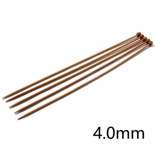 2-10mm Bamboo Straight Knitting Needles 35cm - Image 9