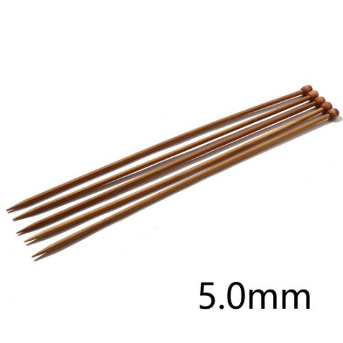 2-10mm Bamboo Straight Knitting Needles 35cm - Image 8