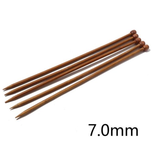 2-10mm Bamboo Straight Knitting Needles 35cm - Image 5