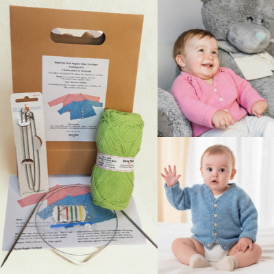 Beginner Baby Cardi DIY Knit Gift Kit