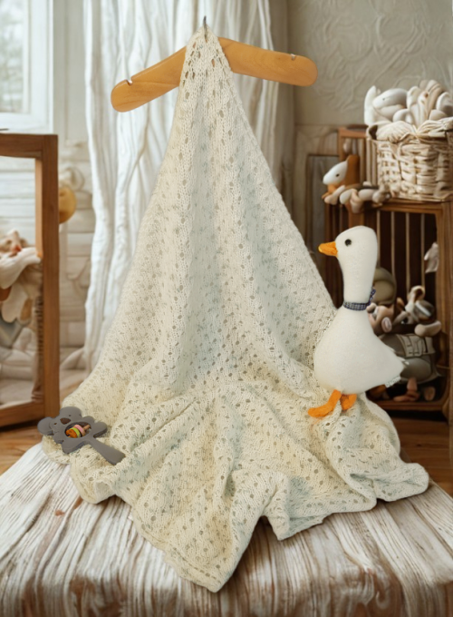 Beginner Knit Baby Blanket DIY Gift Kit - Image 5