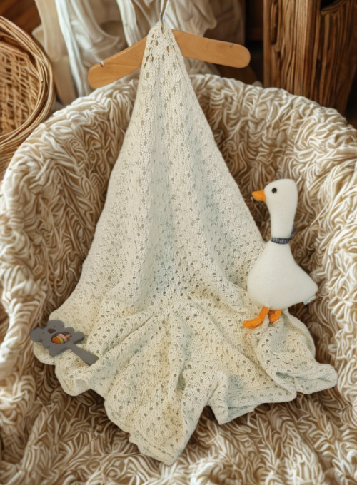Beginner Knit Baby Blanket DIY Gift Kit - Image 2