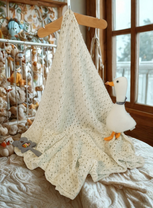 Beginner Knit Baby Blanket DIY Gift Kit - Image 4