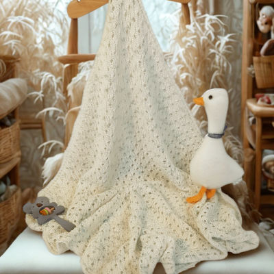 Beginner Knit Baby Blanket DIY Gift Kit