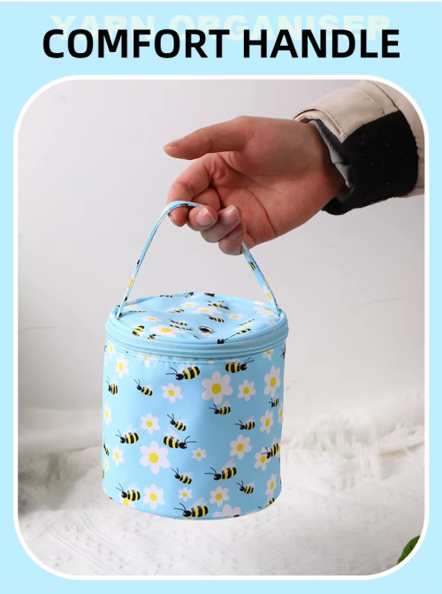 Yarn Storage Bag Bees - Image 4