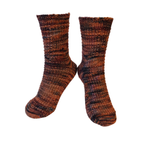 Hand Painted Merino Toe Up Socks Knitting Kit - Image 2