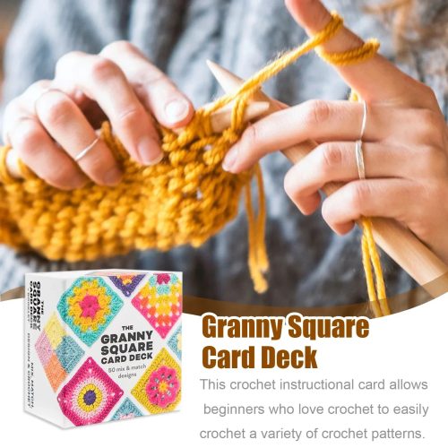 50 x Crochet Granny Square Card Patterns - Image 3