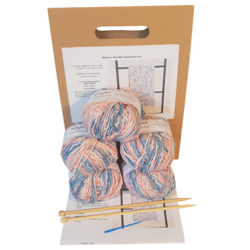 Beginner Knit Baby Blanket Gift Kit - Image 2