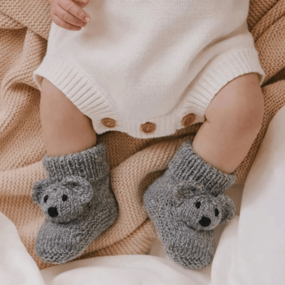 Koala Booties Easy Knit Kit