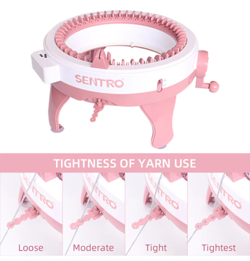 Sentro 48 Needle Knitting Machine + 4 Skiens Yarn + Free Shipping - Image 9