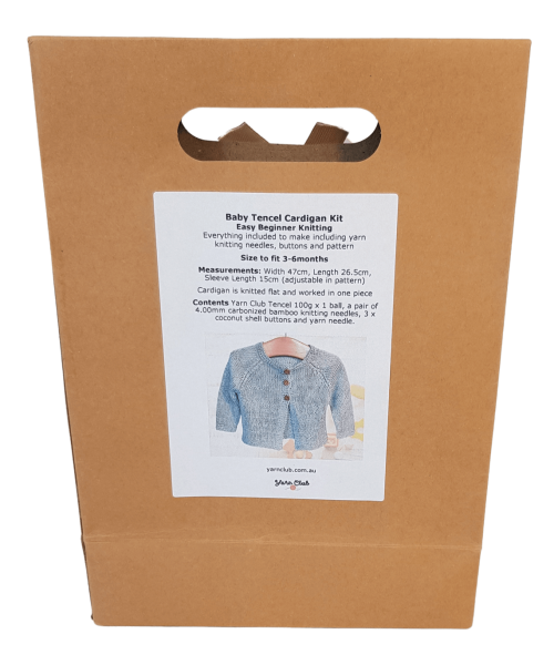 Baby Tencel Cardi Beginner Knit Gift Kit - Image 2