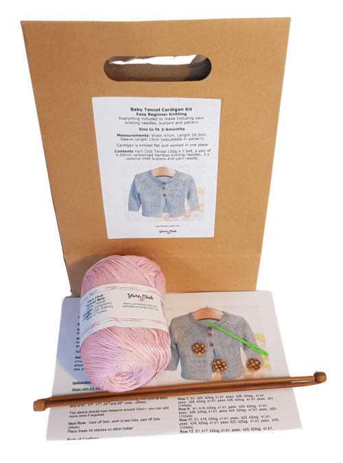 Baby Tencel Cardi Beginner Knit Gift Kit - Image 13