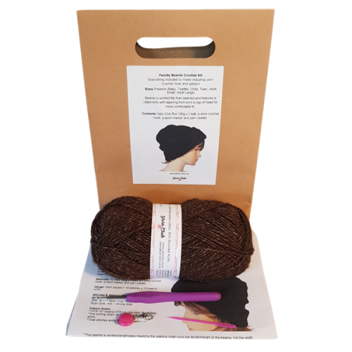 Beginner Crochet Family Beanie Gift Kit - Image 6