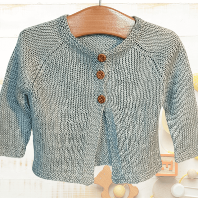 Baby Tencel Cardi Beginner Knit Gift Kit