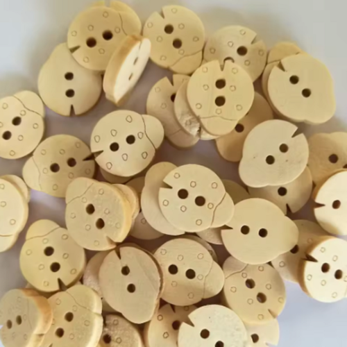5 x Wood Ladybeetle Buttons - Image 3