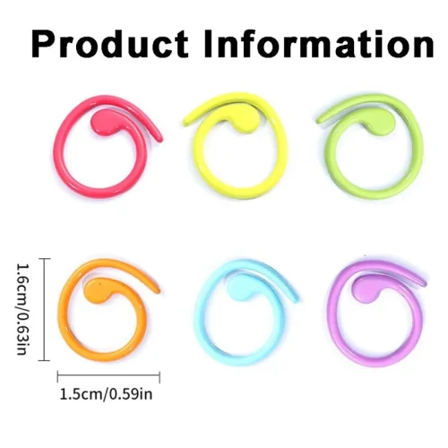 Universal Metal Spiral Stitch Markers - Image 7