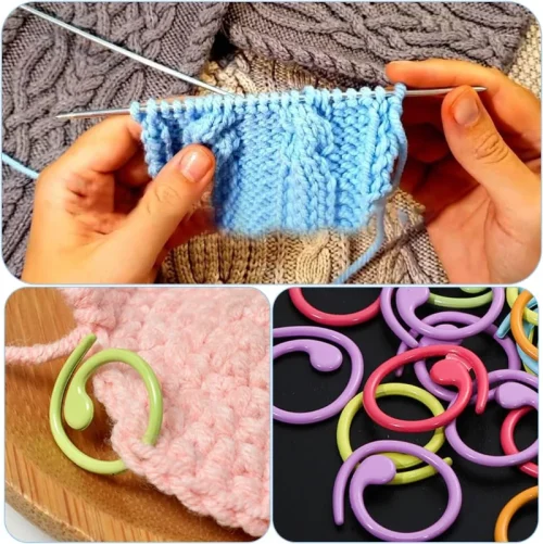 Universal Metal Spiral Stitch Markers - Image 8