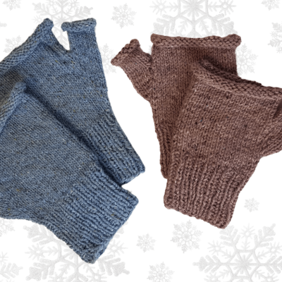 Grandpa Mittens Beginner Knit Kit