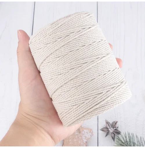 Beige Macrame Rope 2mm 480 metres - Image 3