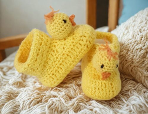 Baby Chick Booties Crochet E-Pattern - Image 2