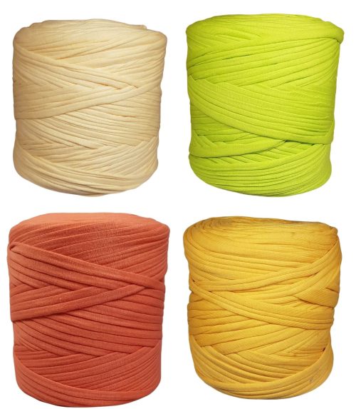 T Shirt Yarn Yellow Orange Shades