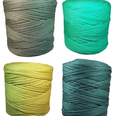 T Shirt Yarn Green Shades