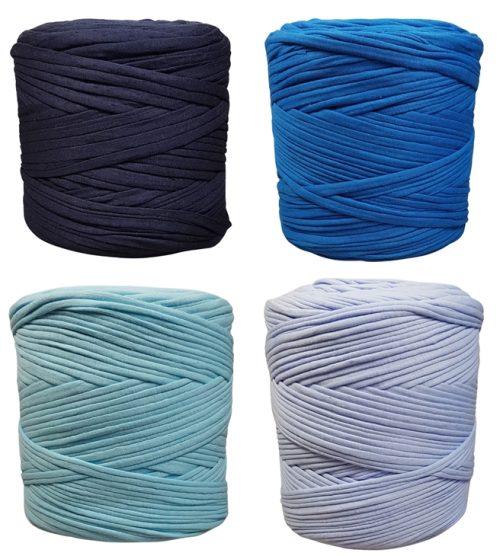 T Shirt Yarn Blue Shades