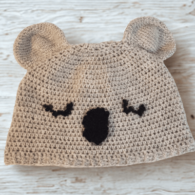 Koala Baby Hat Crochet Kit