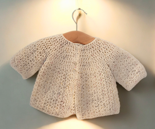 Easy Crochet Round Neck Baby Cardi Gift Kit - Image 4