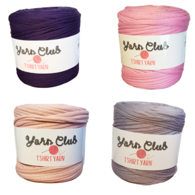 T Shirt Yarn Pink & Purple Shades