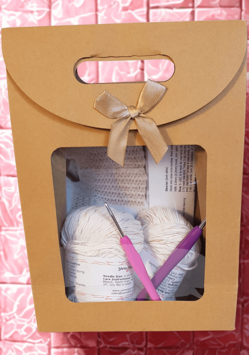 Easy Crochet Square Neck Baby Cardi Gift Kit - Image 7