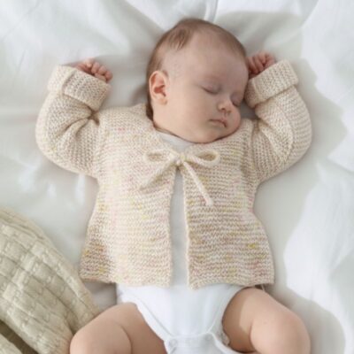 Beginner Baby Cardigan Knitting E-Pattern