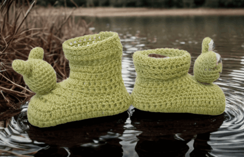 Frog Baby Booties Crochet Pattern - Image 7