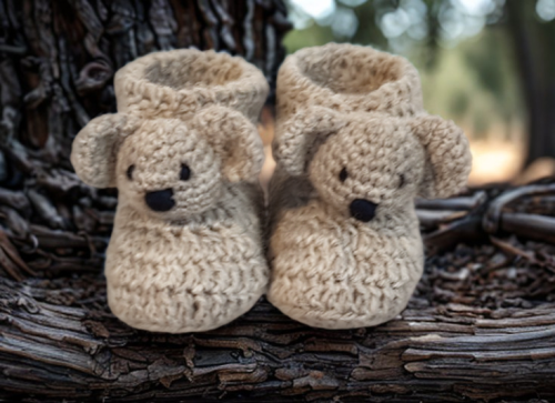 Koala Baby Booties Crochet E-Pattern - Image 5